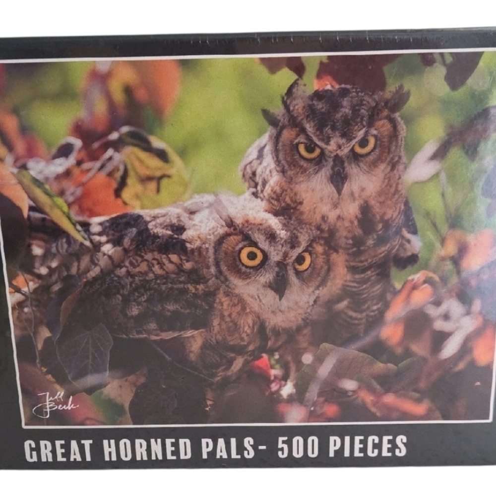 Great Horned Pals 500-Piece Puzzle